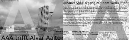 "AAA trifft Alvar Aalto" am 18.03.2007