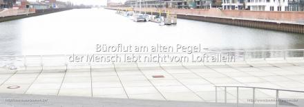 Urbaner Spaziergang "Büroflut am alten Pegel – der Mensch lebt nicht vom Loft allein" am Sonntag, den 23.02.2014 um 14Uhr