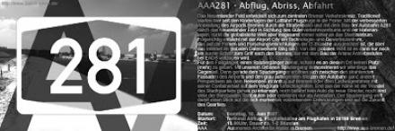 AAA281 - Abflug, Abriss, Abfahrt