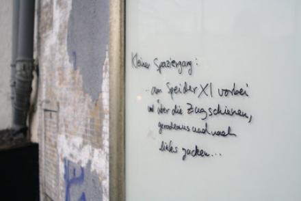 Nur für kurze Zeit: so gesehen an der Nordstraße!