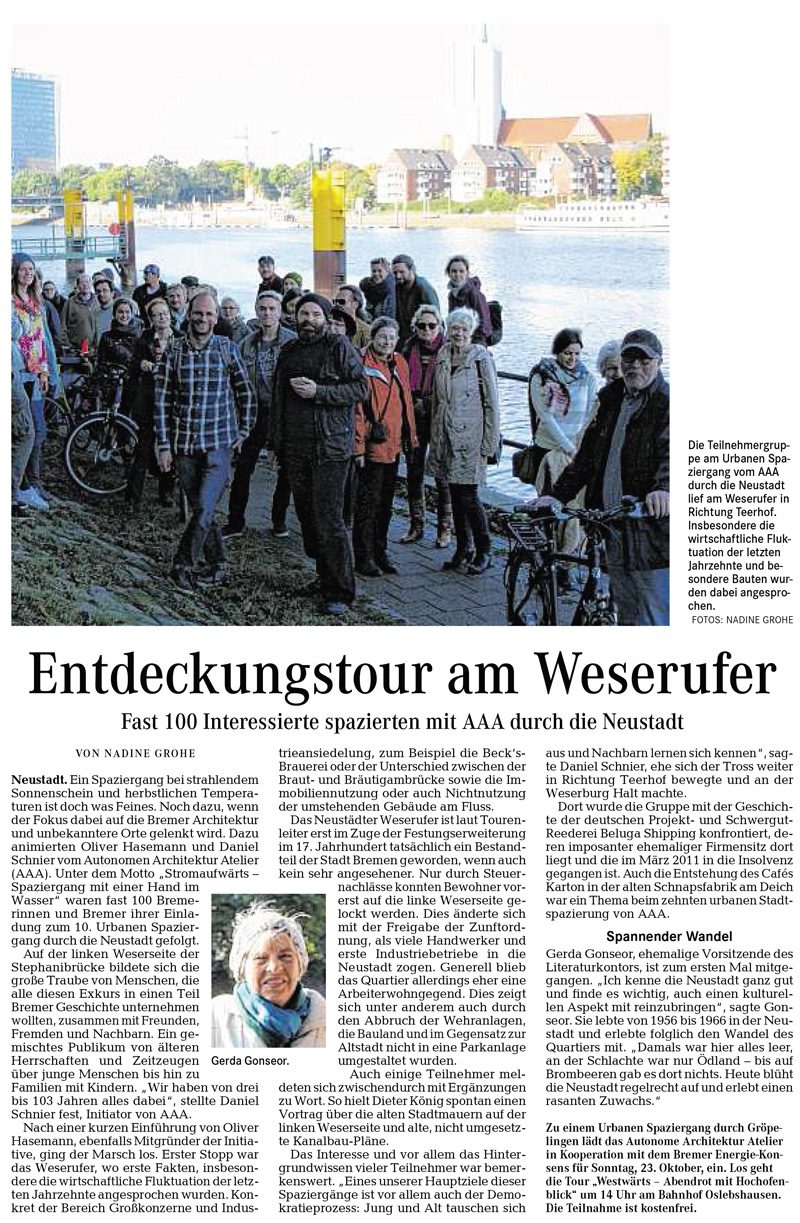 2016 10 20 Stadtteil Kurier Links der Weser