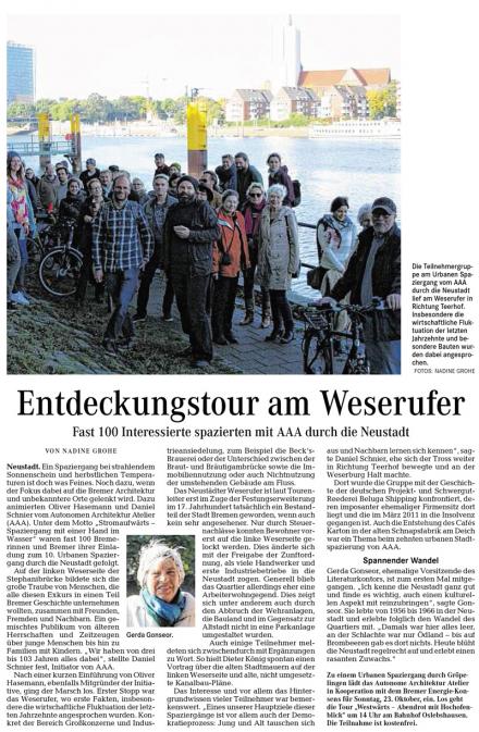 2016 10 20 Stadtteil Kurier Links der Weser