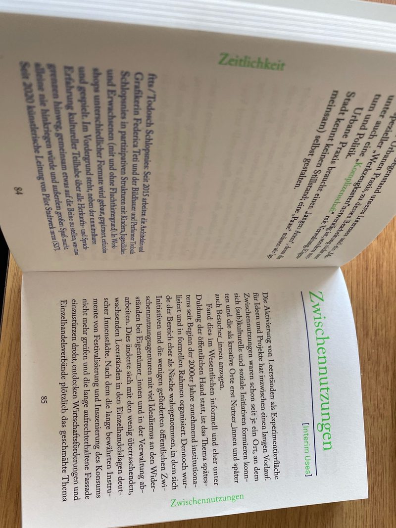 Glossar Urbane Praxis Auf dem Weg zu einem Manifest