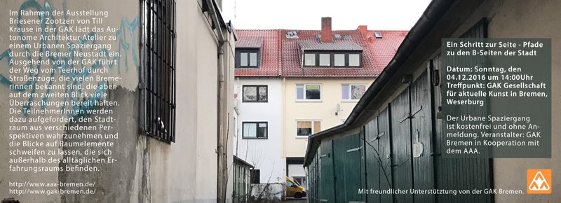 Ein Schritt zur Seite - Pfade zu den B-Seiten der Stadt_BACK