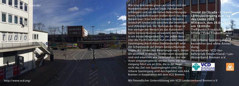 Sound der Straße 2015 - Urbaner Lärmspaziergang