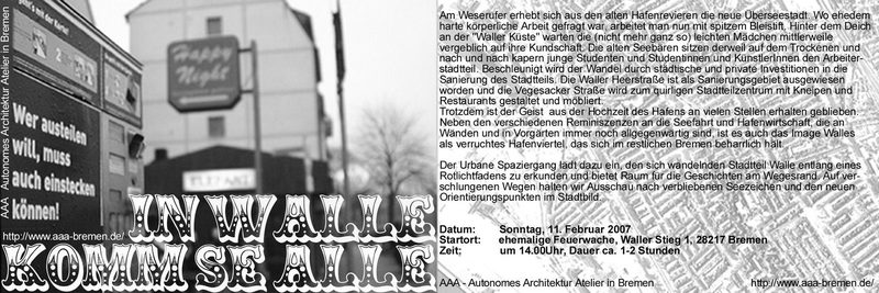 in walle komm se alle