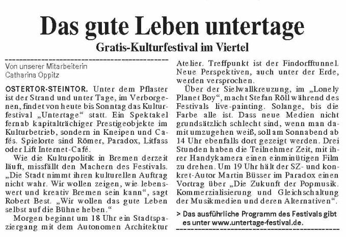 Das gute Leben untertage WK23112006