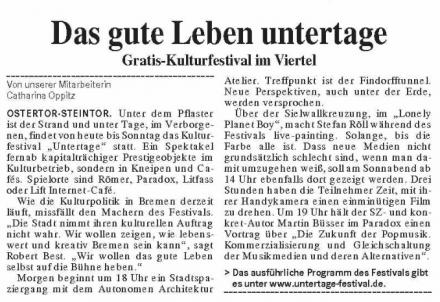 Das gute Leben untertage WK23112006